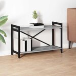 vidaXL Bibliothèque Sonoma gris 80 x 30 x 48.5 cm Bois d'ingénierie