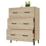 vidaXL Buffet chêne sonoma 69 5x34x90 cm bois d'ingénierie