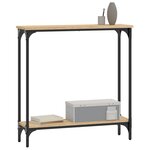 vidaXL Table console Chêne Sonoma 75x22 5x75 cm Bois d'ingénierie