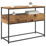 vidaXL Table console Bois Ancien 100 x 40 x 75 cm Bois d'ingénierie