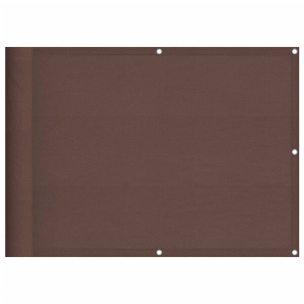 vidaXL Écran de balcon marron 75x700 cm 100  polyester oxford