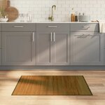 vidaXL Tapis rectangulaire marron 70x100 cm bambou