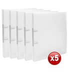 Classeur 2 Anneaux 30 Mm Polypropylène Chromaline - A4 Maxi - Incolore - X 15 - Exacompta