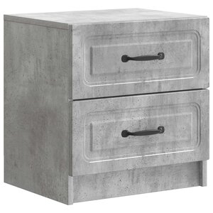 vidaXL Cabinet de chevet Gris béton 43 x 34 5 x 44 5 cm