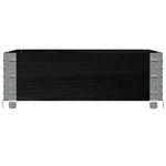 vidaXL Jardinière noir 80x60 cm bois massif de pin