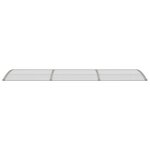 vidaXL Auvent de porte Gris 300x75 cm Polycarbonate