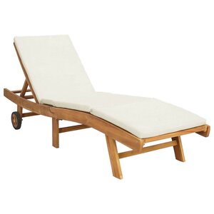 vidaXL Transat Polyester Marron et crème