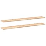 vidaXL Étagères flottantes 2 Pièces 160x20x2 cm acacia massif non traité