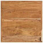vidaXL Table de bar 55x55x107 cm bois massif d'acacia et fer