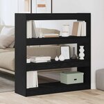 vidaXL Bibliothèque Chêne noir 100 x 30 x 103 cm Bois d'ingénierie
