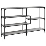 vidaXL Table console sonoma gris 160x32x95 cm bois d'ingénierie
