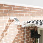 vidaXL Auvent rétractable automatique avec LED anthracite et blanc