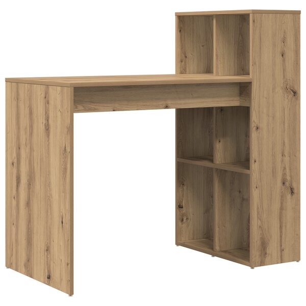 vidaXL Bureau d'écriture Chêne artisan Panneau de particules Moyen