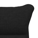 vidaXL Fauteuil relaxant Noir 69 x 74 x 93 cm tissu