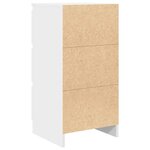 vidaXL Buffet blanc 37 5x35x76 cm bois d'ingénierie