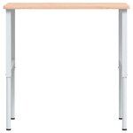 vidaXL Établi 100x60x(71 5-98) cm bois massif de hêtre rectangulaire
