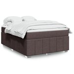 vidaXL Sommier à lattes de lit avec matelas Marron foncé 160x200 cm