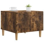 vidaXL Table basse Chêne fumé 49 x 50 x 40 cm Bois d'ingénierie