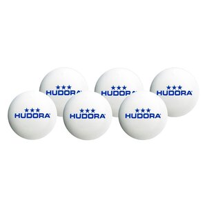 Hudora 76277 - Balles de tennis de table - 6 pièces