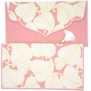 PAPERTREE NATURE Lot de 5 Enveloppes cadeau 19x10cm - Pastel Rose