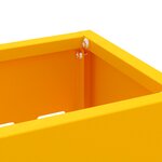 vidaXL Support de parapluie jaune moutarde   28x12x41 cm  Acier