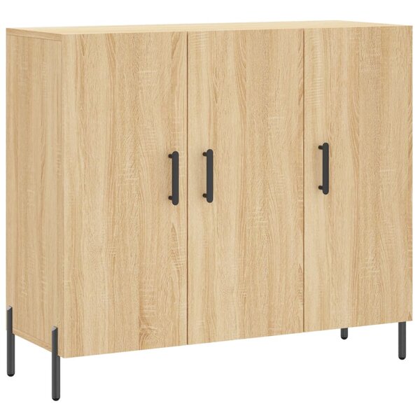 vidaXL Buffet chêne sonoma 90x34x80 cm bois d'ingénierie