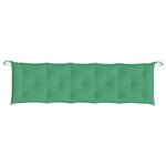 vidaXL Coussins de banc jardin lot de 2 vert 180x50x7 cm tissu Oxford