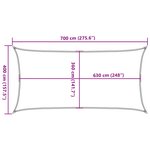 vidaXL Voile d'ombrage 160 g/m² Terre cuite 4x7 m PEHD