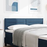 vidaXL Tête de lit LED avec des lumières à LED Bleu 160 cm Polyester