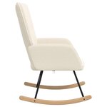 vidaXL Fauteuil relaxant Crème 61 x 78 x 98 cm tissu