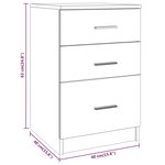 vidaXL Table de chevet Chêne sonoma 40x40x63 cm Bois d’ingénierie