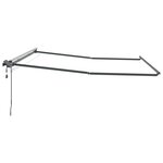 vidaXL Auvent avec Anthracite 4.5 x 2.5 m Métal