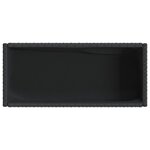 vidaXL Jardinière avec étagère noir résine tressée