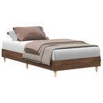 vidaXL Cadre de lit sans matelas chêne marron 100x200 cm