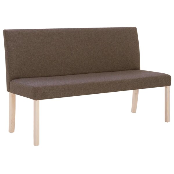 vidaXL Banc 139 5 cm Marron Polyester