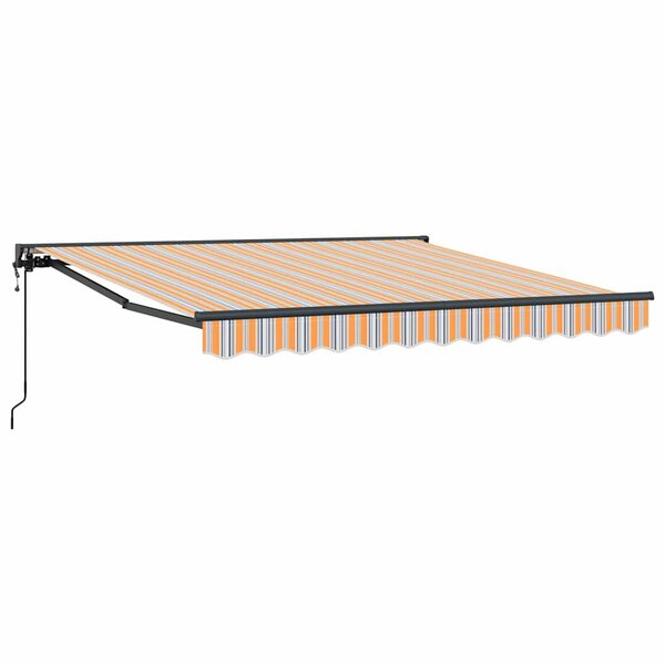 vidaXL Auvent Rétractable Rayure Multicolore 300x250 cm tissu