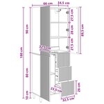 vidaXL Ensemble de Meubles 2 Pièces 66 x 34 5 x 90 cm Bois d'ingénierie
