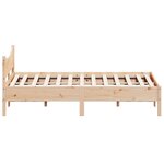 vidaXL Cadre de lit sans matelas 135x190 cm bois de pin massif