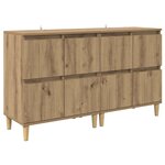 vidaXL Buffets 2 Pièces Chêne artisanal 60 x 35 x 70 cm Bois d'ingénierie