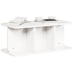 vidaXL Table basse Blanc 80 x 39 5 x 33 5 cm Bois massif en pin