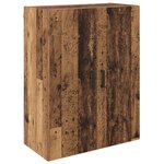 vidaXL Armoire Murale 2 Pièces Bois ancien 69 5 x 34 x 90 cm