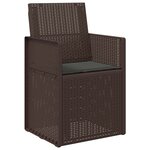 vidaXL Coussins de siège 2 Pièces Anthracite 47 x 36 x 2 cm Polyester