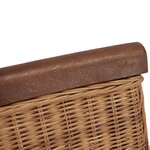 vidaXL Chaises à manger lot de 2 marron rotin naturel