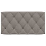 vidaXL Coussin de tête de lit taupe 100 cm tissu