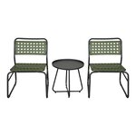 Ensemble de bistrot avec table basse et 2 chaises vert noir 03_0009407