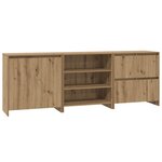 vidaXL Buffet 3 Pièces Chêne artisanal 70 x 41 x 75 cm Bois d'ingénierie
