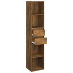 vidaXL Bibliothèque Chêne fumé 36x30x171 cm Bois d'ingénierie