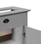 vidaXL Armoire de lavabo de salle de bain BODO gris 70x35x80 cm