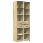 vidaXL Buffet haut chêne sonoma 70x42 5x185 cm bois d'ingénierie