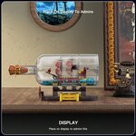 Mould King 10085 - Le mini-ensemble de construction Queen Revenger Ship-In-a-Bottle